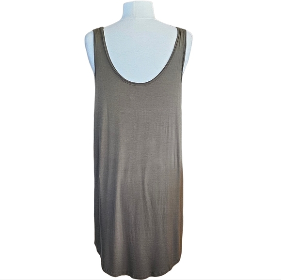 Jackson Rowe Modal Tank Dress Sage Green Size Small - Picture 5 of 13